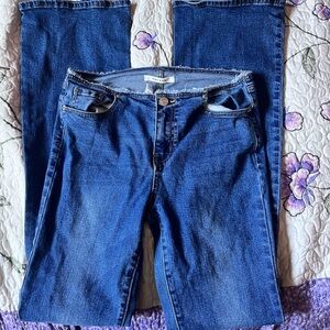 Vintage low rise Medium wash blue flare jeans